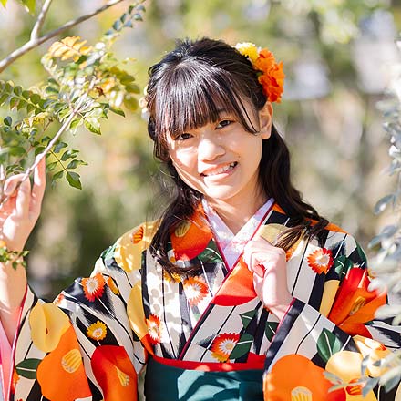 浜松にあるガーデンスタジオで成人式前撮り撮影